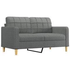 Трехместный тканевый диван, темно-серый цена и информация | Диваны | kaup24.ee