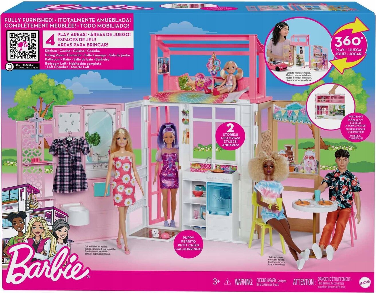 Nukumaja Barbie 32,5 cm цена и информация | Tüdrukute mänguasjad | kaup24.ee
