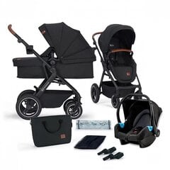 Универсальная коляска Kinderkraft B-Tour 3in1 Mink Pro, Black цена и информация | Kinderkraft Товары для детей и младенцев | kaup24.ee