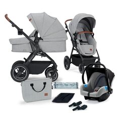 Universaalne jalutuskäru Kinderkraft B-Tour 3in1 Mink Pro, light grey цена и информация | Коляски | kaup24.ee