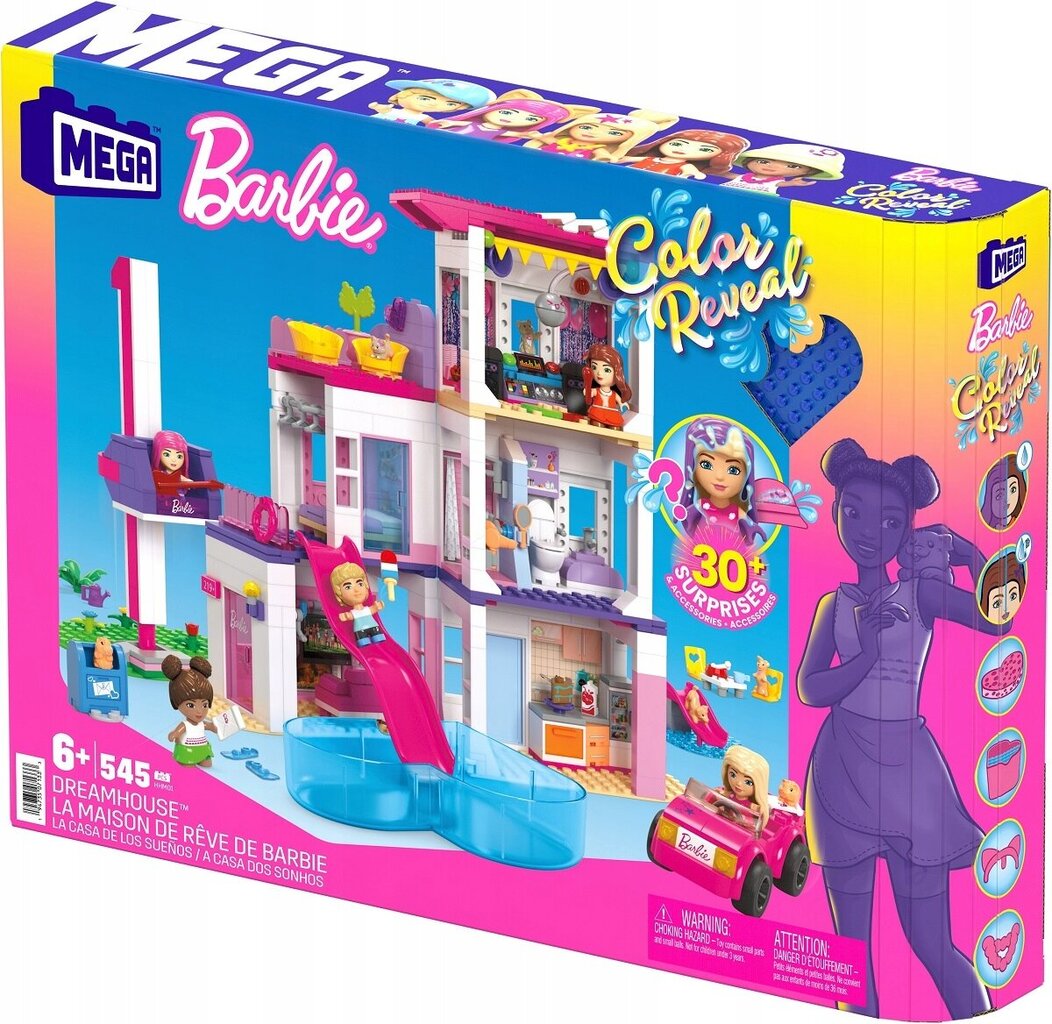Maja ehitusplokkide komplekt Mega Barbie HHM01 цена и информация | Tüdrukute mänguasjad | kaup24.ee