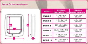 Ukseava lemmikloomale Ferplast Swing 7 цена и информация | Переноски, сумки | kaup24.ee