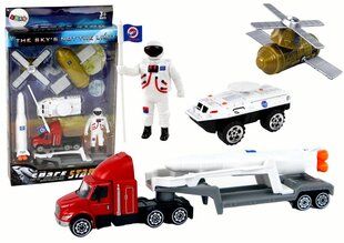 Kosmosemänguasjakomplekt koos raketiga 8 tk hind ja info | Arendavad mänguasjad | kaup24.ee