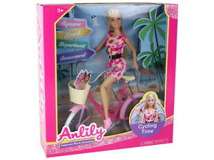 Кукла с аксессуарами Anlily, розовая цена и информация | Игрушки для девочек | kaup24.ee