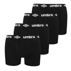 Мужские трусы-боксеры UMBRO 4 шт BM560 Черный хлопок Размер цена и информация | Мужские трусы | kaup24.ee