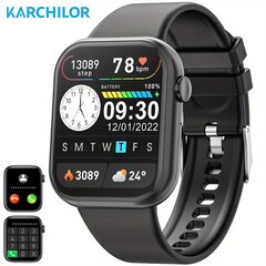 Умные наручные часы, черные цена и информация | Смарт-часы (smartwatch) | kaup24.ee