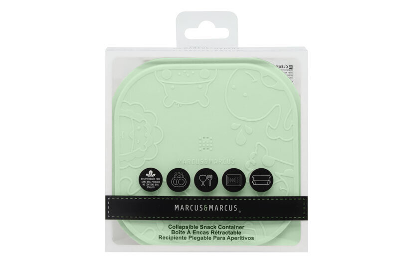 Marcus&Marcus Collapsible Snack Container - Pastel Green цена и информация | Laste sööginõud | kaup24.ee