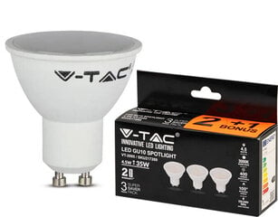 LED lamp 3-pakk, GU10/4,5W/400lm/3000K/110° цена и информация | V-TAC Бытовая техника и электроника | kaup24.ee