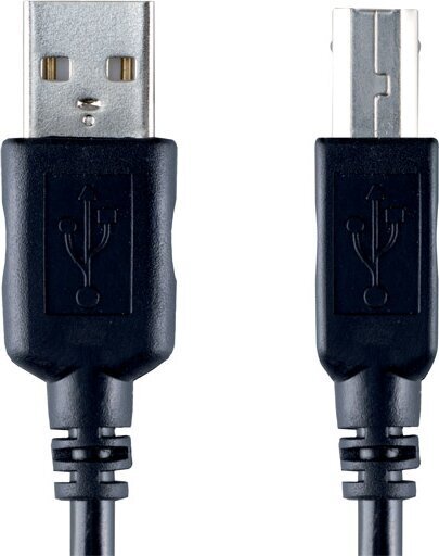 Valueline kaabel VCL4102 USB 2.0 A otsik - USB B otsik 2,0m hind ja info | Kaablid ja juhtmed | kaup24.ee