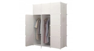 Модульный шкаф, белый цена и информация | Шкафы | kaup24.ee