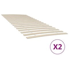 vidaXL liistudega voodipõhjad 34 liistuga 2 tk 90x200 cm hind ja info | Muud mööblitarvikud | kaup24.ee
