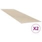 vidaXL liistudega voodipõhjad 48 liistuga 2 tk 70x200 cm hind ja info | Voodid | kaup24.ee