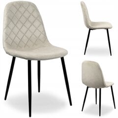 Бархатное кресло Orlando 43 x 52 x 83 см, песочный цена и информация | Стулья для кухни и столовой | kaup24.ee