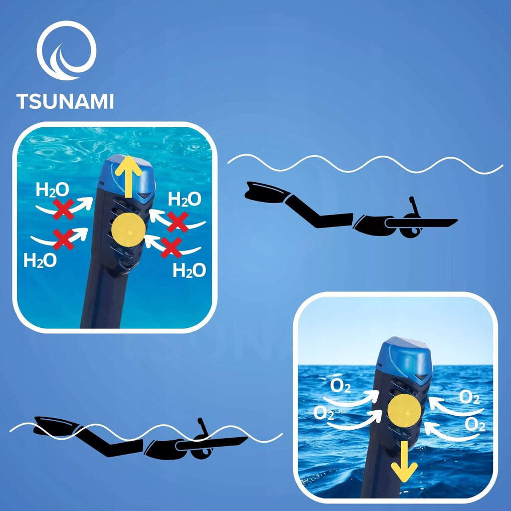 Sukeldumismask Tsunami Pro, S/M hind ja info | Ujumismaskid | kaup24.ee
