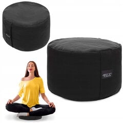 Подушка для йоги Zafu круглая черная цена и информация | Товары для йоги | kaup24.ee