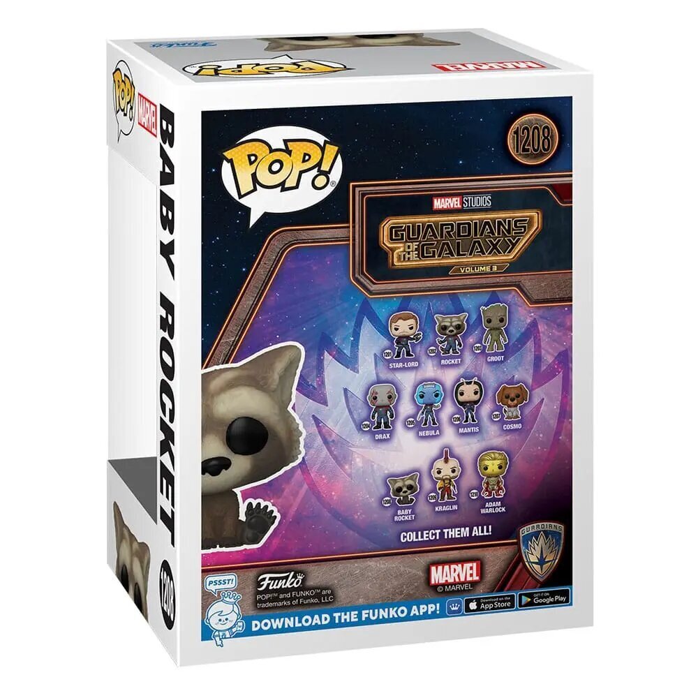 Vinüülfiguur Funko Pop Guardians of The Galaxy 3 - Baby Rocket hind ja info | Fännitooted mänguritele | kaup24.ee