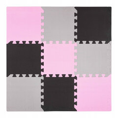 Набор из 9 ковриков-пазлов 90x90 - "Пастельный розовый" цена и информация | Развивающие коврики | kaup24.ee