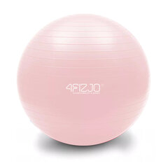 Gymnastiline täispuhutav pall 4fizjo, 85 cm, Roosa hind ja info | Võimlemispallid | kaup24.ee