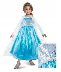 Kleit tüdrukutele Elsa 110-116 цена и информация | Карнавальные костюмы | kaup24.ee
