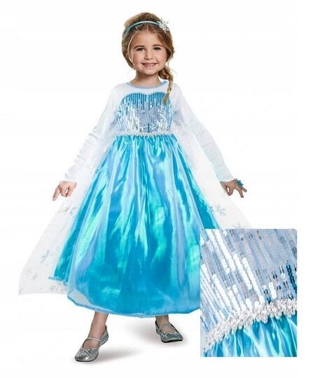 Kleit tüdrukutele Elsa 110-116 цена и информация | Karnevali kostüümid | kaup24.ee