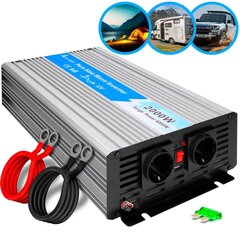 Auto pingemuundur Extralink OPIP-2000W 12V, 2000W hind ja info | Turvasüsteemid ja 12V seadmed | kaup24.ee