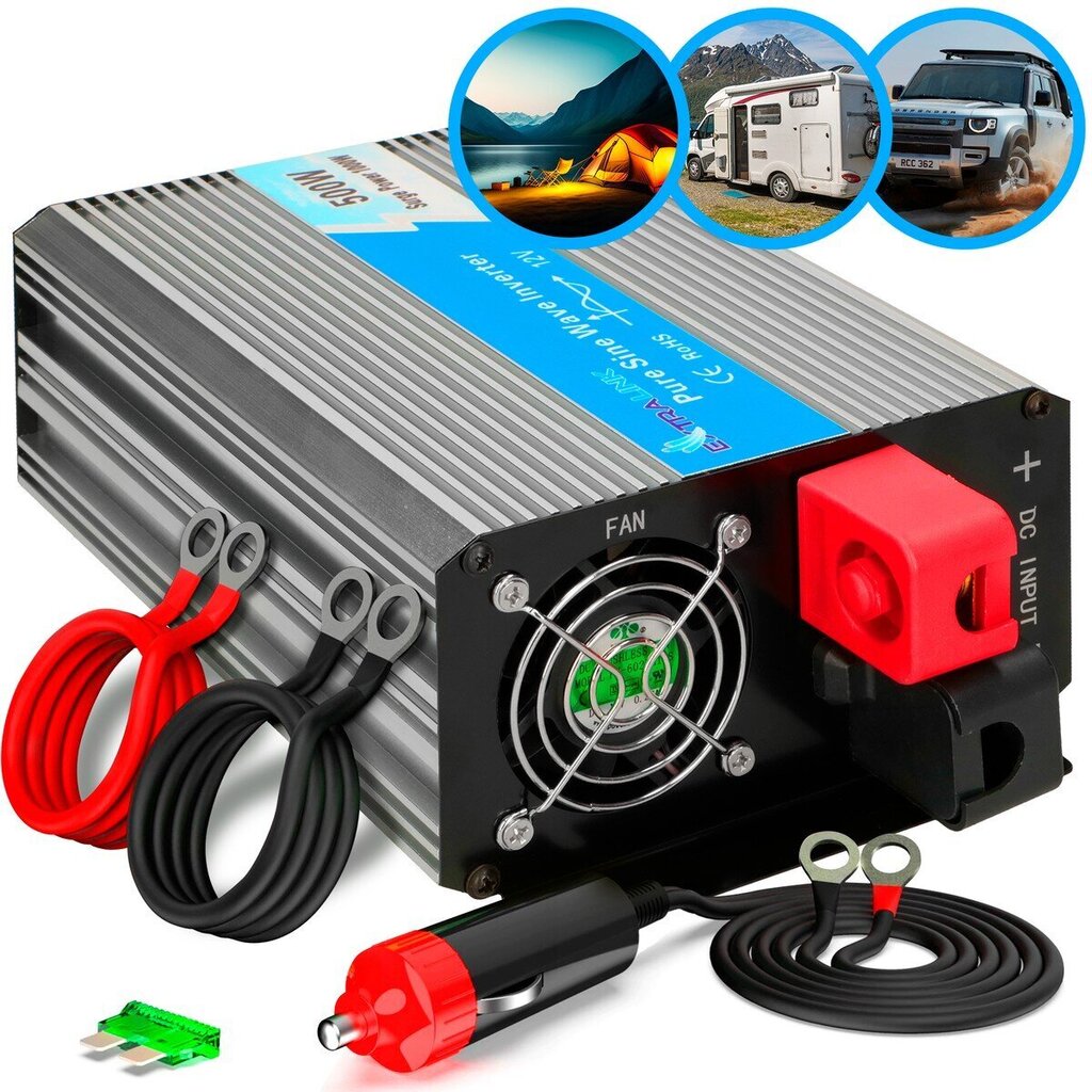 Auto pingemuundur Extralink OPIP-500W 12V hind ja info | Turvasüsteemid ja 12V seadmed | kaup24.ee