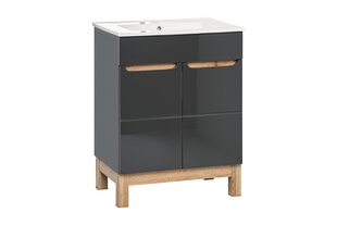 Шкаф для ванной комнаты Comad Bali 820, серый/коричневый цвет цена и информация | Шкафчики для ванной | kaup24.ee