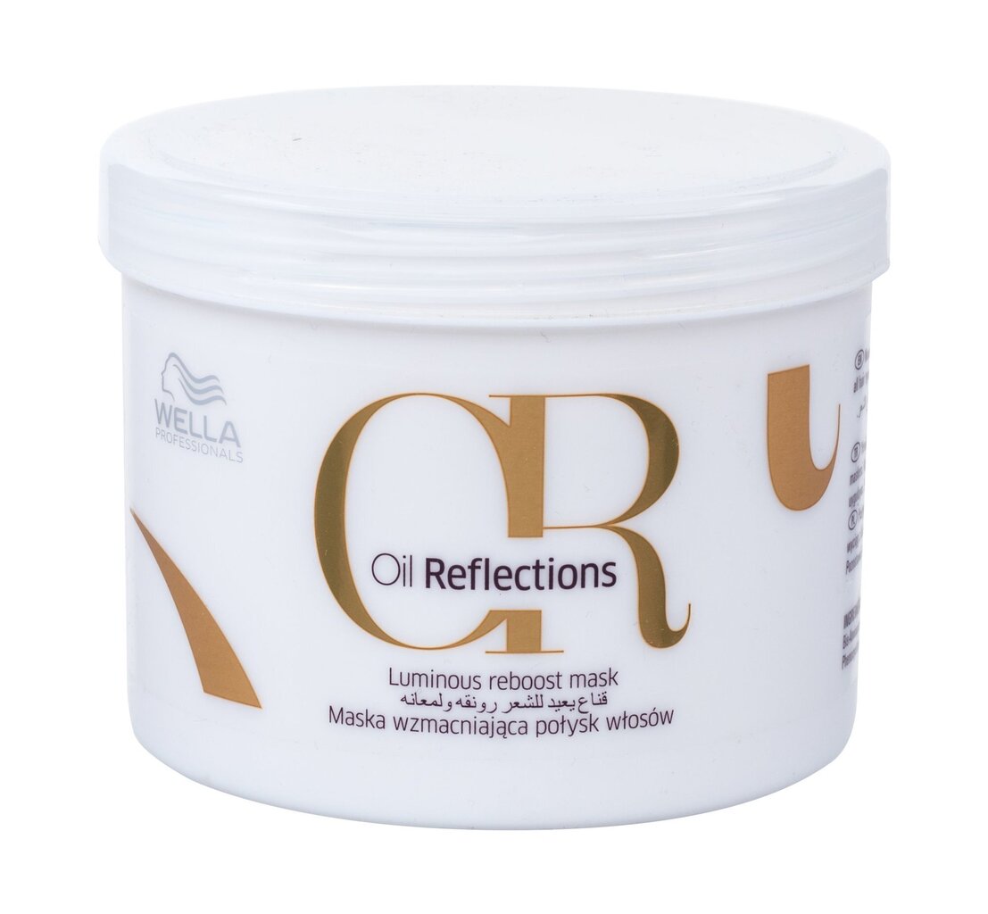 Sära andev juuksemask Wella Professionals Oil Reflections Luminous Reboost 500 ml цена и информация | Maskid, õlid, seerumid | kaup24.ee