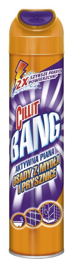 Puhastusvaht vannitubadele CILLIT BANG Active Foam, 600 ml цена и информация | Puhastusvahendid | kaup24.ee