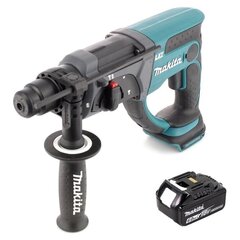 Аккумуляторный перфоратор Makita 18 В, с аккумулятором, без блока для зарядки цена и информация | Перфораторы | kaup24.ee