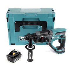 Аккумуляторный перфоратор Makita DHR 18 GJ, 36 В, с аккумулятором, нет блока для зарядки цена и информация | Перфораторы | kaup24.ee