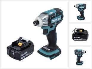 Аккумуляторный ударный гайковерт Makita DTW 141 F1, 18 В, с аккумулятором и без блока для зарядки цена и информация | Шуруповерты, дрели | kaup24.ee