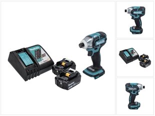 Аккумуляторный ударный гайковерт Makita DTW 141 RF, 18 В, с аккумулятором и зарядным устройством цена и информация | Шуруповерты, дрели | kaup24.ee