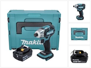 Аккумуляторный ударный гайковерт Makita DTW 141 F1J, 18 В, с аккумулятором и без блока для зарядки цена и информация | Шуруповерты, дрели | kaup24.ee