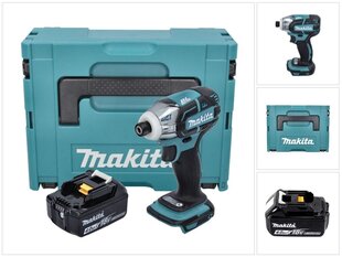 Аккумуляторный ударный гайковерт Makita DTW 141 M1J, 18 В, с аккумулятором и без блока для зарядки цена и информация | Шуруповерты, дрели | kaup24.ee