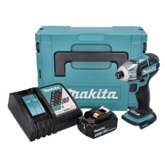 Juhtmeta lööktrell Makita DTS 141 RT1J, 18 V, koos aku ja laadijaga hind ja info | Akutrellid, kruvikeerajad | kaup24.ee