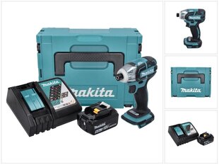 Аккумуляторный ударный гайковерт Makita DTW 141 RG1J, 18 В, с аккумулятором и зарядным устройством цена и информация | Шуруповерты, дрели | kaup24.ee