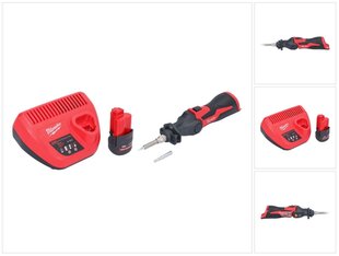 Juhtmeta jootekolb Milwaukee M12 SI-251, 12 V, koos aku ja laadijaga hind ja info | Keevitusseadmed | kaup24.ee