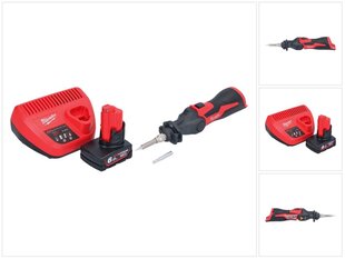 Juhtmeta jootekolb Milwaukee M12 SI-601, 12 V, koos aku ja laadijaga hind ja info | Keevitusseadmed | kaup24.ee