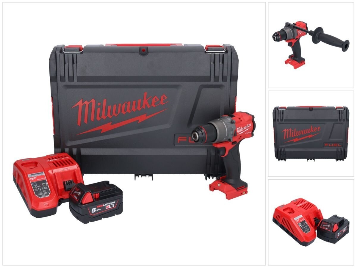 Akulöökrell Milwaukee M18 FPD3-501X, 18 V, koos aku ja laadijaga цена и информация | Akutrellid, kruvikeerajad | kaup24.ee