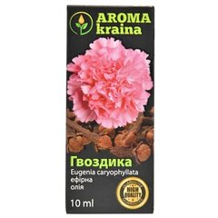 Eļļa ēteriskā Krustnagliņas AROMA kraina 10ml цена и информация | Эфирные, косметические масла, гидролаты | kaup24.ee