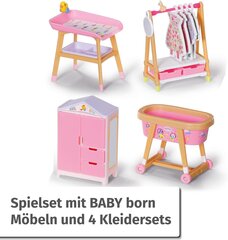 Мебельный игровой набор для детей "Baby Born Minis" цена и информация | MUST Металлическая бутылочка с Ярким рисунком (без BPA) (500ml) для мальчиков от 3+ лет Серая с Машинкой | kaup24.ee