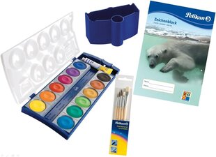 Набор красок Пеликан Din для детей, 12 цветов цена и информация | Принадлежности для рисования, лепки | kaup24.ee