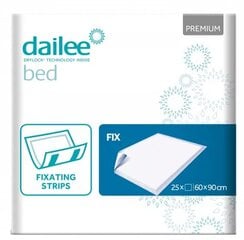 DAILEE Bed Premium Fix 60x90cm 25gab. цена и информация | Подгузники, прокладки, одноразовые пеленки для взрослых | kaup24.ee