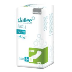Sidemed Dailee Lady Premium Slim Mini, 28 tk hind ja info | Mähkmed, hügieenisidemed, ühekordsed linad täiskasvanutele | kaup24.ee