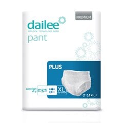 Подгузники DAILEE PANT PREMIUM, PLUS XL, 14 шт. цена и информация | Подгузники, прокладки, одноразовые пеленки для взрослых | kaup24.ee