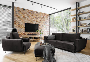 Комплект мягкой мебели из 3 частей Eltap Megis, коричневый цвет цена и информация | Комплекты мягкой мебели | kaup24.ee