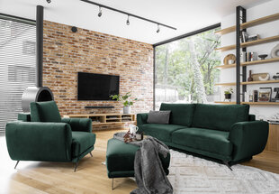 Комплект мягкой мебели Eltap Megis из 3 частей, зеленый цвет цена и информация | Комплекты мягкой мебели | kaup24.ee