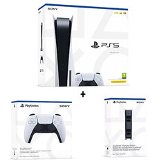 PlayStation 5 Blu-Ray, extra DualSense Controller, Charging Station hind ja info | Mängukonsoolid | kaup24.ee