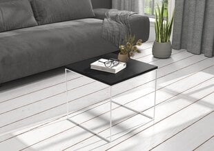 Кофейный столик ADRK Furniture Elena 50х50 см, черный/белый цвет цена и информация | Журнальные столики | kaup24.ee